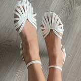 Iva | Pletene ravne sandale