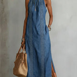 Julia | Denim haljina sa retro čipkom