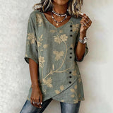 VESNA | VINTAGE BLUZA SA CVETNIM MOTIVIMA