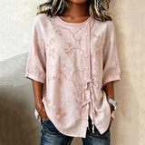 LENA | VINTAGE ROZE BLUZA SA LIŠĆEM