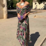 Tijana | Maksi Haljina Sa Visokim Strukom
