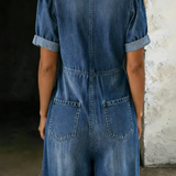 Maya | Denim kombinezon sa V-izrezom