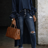 Ashley | Ležerna košulja u denim stilu