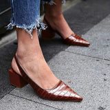 Olga | Slingback salonke sa blok potpeticom
