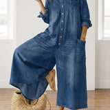 Diana | Vintage denim haljina sa dugmadima