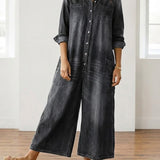 Diana | Vintage denim haljina sa dugmadima