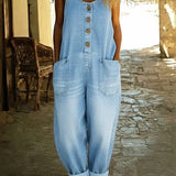 Ruth | Retro denim kombinezon