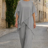 Ksenija | Lepršav formalni komplet sa pantalonama