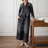 Diana | Vintage denim haljina sa dugmadima