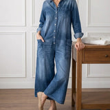 Diana | Vintage denim haljina sa dugmadima